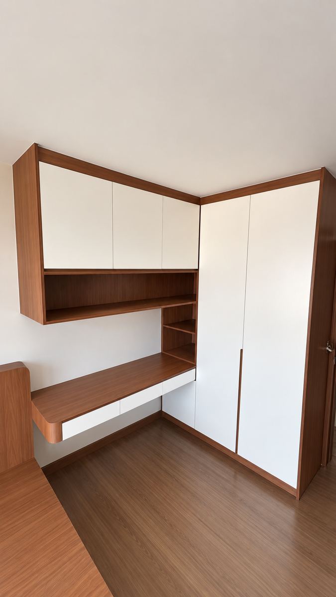 Study table with wardrobe